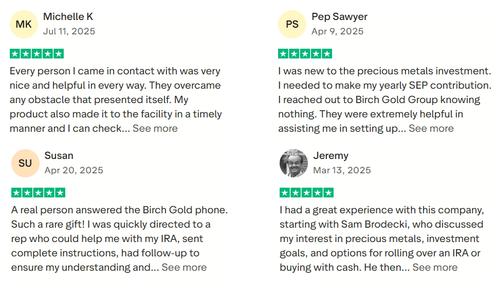 Best Gold IRA Companies Of 2025 12 Birch gold group reviewers are saying