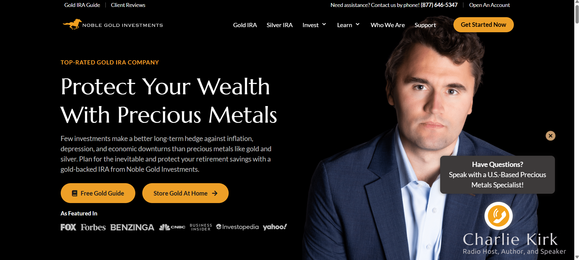 Best Gold IRA Companies Of 2025 8 noble gold investments top-rated gold ira company official page website