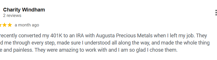 Augusta precious metals google review 5